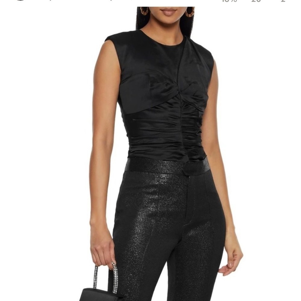 Isabel Marant Ezer Ruched Sleeveless Top